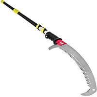 VEV Sierra con Mango Telescópica Sierra Extensible de Poda 1-2-4-2 m- Ramas Telescópica de Sierra de 59 cm